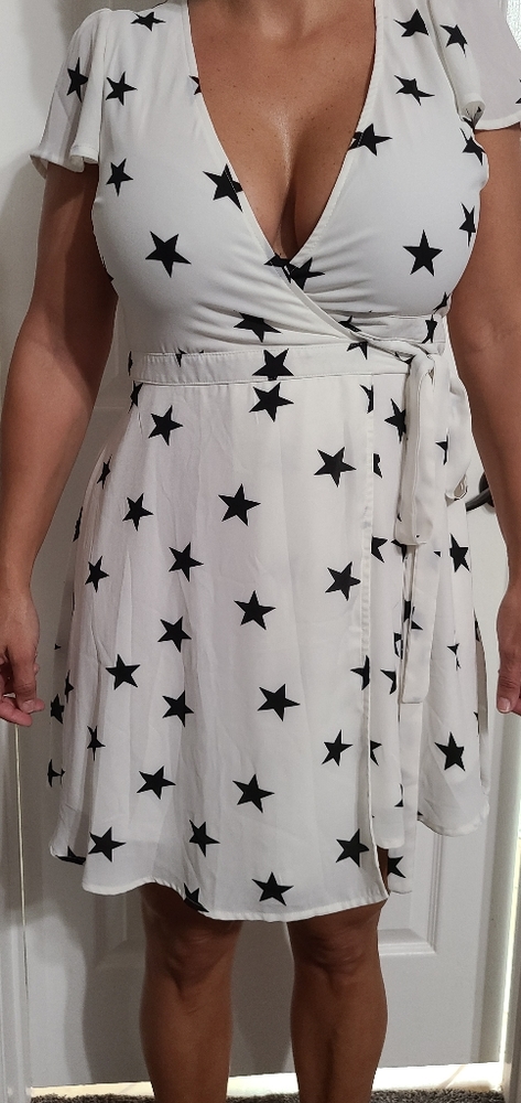 Lulu's wrap around the dress